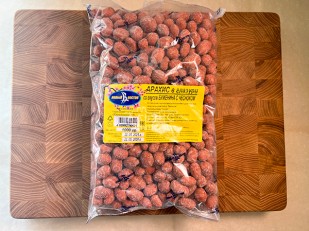 Икра камбалы вяленая: Арахис в глазури со вкусом буженина с чесноком