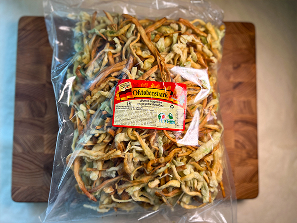Нитка ЖАРЕНАЯ "Васаби" Oktobersnack 1 кг (сырный продукт) в Улан-Удэ