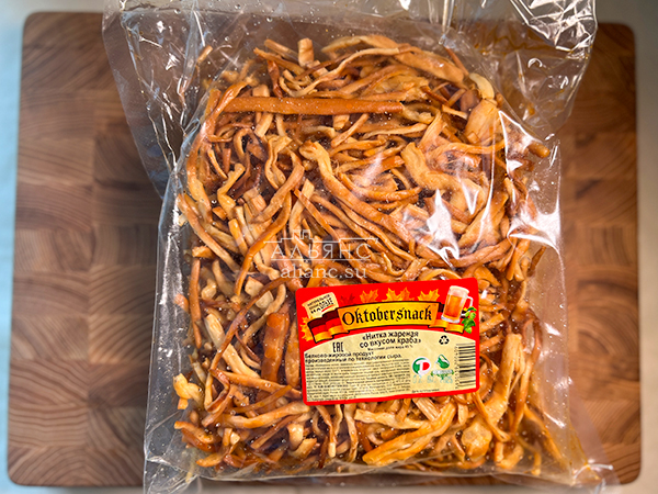 Нитка ЖАРЕНАЯ "Краб" Oktobtersnak 1 кг (сырный продукт) в Улан-Удэ