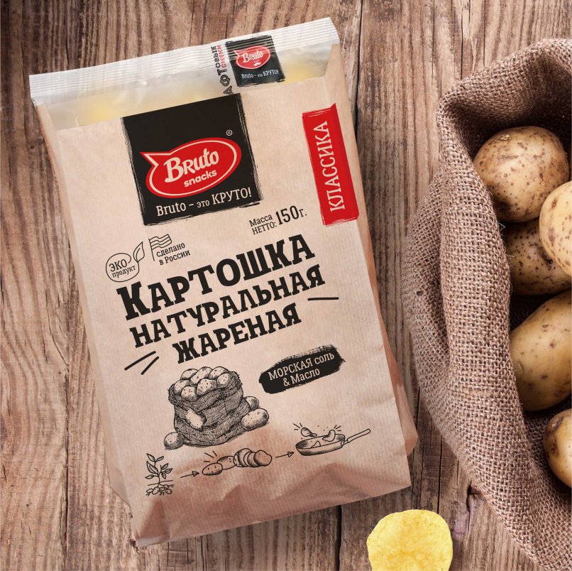 Картофель «Бруто» с солью 130 гр. в Улан-Удэ