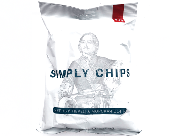 Картофельные чипсы "Simple chips" Морская соль и черный перец 80 гр. в Улан-Удэ